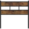 Čelo postele 107 cm železo a kompozitní dřevo [4017181] (Barva Hnědý dub)