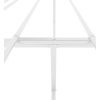 Kovový rám postele 193 x 203 cm [350919] (Barva Bílá)