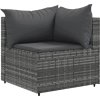 11dílná zahradní sedací souprava s poduškami polyratan [3308339] (Barva Černá)