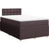 Box spring postel s matrací 120x200 cm textil [3287438] (Barva Tmavě šedá)