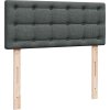 Box spring postel s matrací 120x200 cm textil [3287438] (Barva Tmavě šedá)