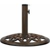 Stojan na slunečník 40 x 40 x 32 cm litina [317767] (Barva Bronzová)