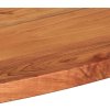 Stolní deska 120 x 60 x 2,5 cm oválná masivní akáciové dřevo [370806] (Barva Akáciové dřevo (přírodní))