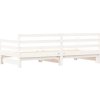 Válenda s přistýlkou 90 x 190 cm masivní borové dřevo [836154] (Barva Bílá)