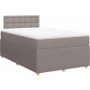 Box spring postel s matrací 120x200 cm textil [3289739] (Barva Černá)