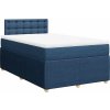 Box spring postel s matrací 120x200 cm textil [3289739] (Barva Černá)