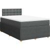 Box spring postel s matrací 120x200 cm textil [3289739] (Barva Černá)