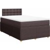Box spring postel s matrací 120x200 cm textil [3289739] (Barva Černá)
