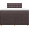 Box spring postel s matrací 120x200 cm textil [3289739] (Barva Černá)