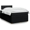Box spring postel s matrací 120x200 cm textil [3289739] (Barva Černá)