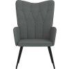 Relaxační křeslo textil [327546] (Barva Tmavě šedá)