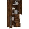 Skříň highboard 69,5 x 34 x 180 cm kompozitní dřevo [3198100] (Barva dub sonoma)