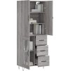 Skříň highboard 69,5 x 34 x 180 cm kompozitní dřevo [3198100] (Barva dub sonoma)