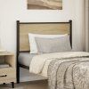 Čelo postele dub 75 cm kompozitní dřevo a ocel [4007742] (Barva sonoma)