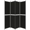 4dílný paraván 200x220 cm textil [350246] (Barva Bílá)