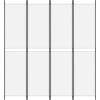 4dílný paraván 200x220 cm textil [350246] (Barva Bílá)