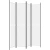 4dílný paraván 200x220 cm textil [350246] (Barva Bílá)