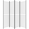 4dílný paraván 200x200 cm textil [350233] (Barva Černá)