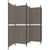 5dílný paraván 250x220 cm textil [350252] (Barva Antracitová)
