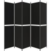 5dílný paraván 250x220 cm textil [350252] (Barva Antracitová)