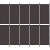 5dílný paraván 250x220 cm textil [350252] (Barva Antracitová)