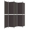 5dílný paraván 250x220 cm textil [350252] (Barva Antracitová)