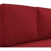 Lenoška s poduškami a podhlavníkem samet [340708] (Barva vínová červená)
