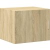 Úzká úložná skříňka 50 x 42,5 x 225 cm kompozitní dřevo [3281310] (Barva dub sonoma)