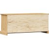 Lavice s botníkem VIGO 106x35x45 cm masivní borové dřevo [353178] (Barva Hnědá)