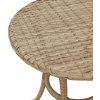 3dílný bistro set s poduškami polyratan [365177] (Barva Černá)