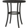 3dílný bistro set s poduškami polyratan [365177] (Barva Černá)
