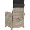 3dílný bistro set s poduškami polyratan [365177] (Barva Černá)