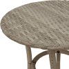 3dílný bistro set s poduškami polyratan [365177] (Barva Černá)