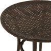 3dílný bistro set s poduškami polyratan [365177] (Barva Černá)