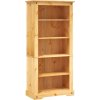 Knihovna s 5 policemi mexická borovice Corona 80x40x170 cm [243744] (Barva Hnědá)