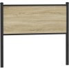 Čelo postele dub 100 cm kompozitní dřevo a ocel [4007794] (Barva Hnědý dub)