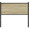 Čelo postele dub 100 cm kompozitní dřevo a ocel [4007794] (Barva Hnědý dub)