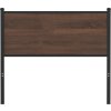 Čelo postele dub 100 cm kompozitní dřevo a ocel [4007794] (Barva Hnědý dub)