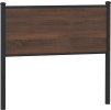 Čelo postele dub 100 cm kompozitní dřevo a ocel [4007794] (Barva Hnědý dub)