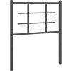 Kovové náhradní čelo postele 75 cm [355636] (Barva Bílá)