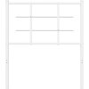 Kovové náhradní čelo postele 75 cm [355636] (Barva Bílá)