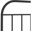 Kovové čelo postele 75 cm [353661] (Barva Černá)