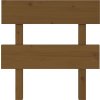 Čelo postele 78,5 x 3 x 81 cm masivní borovice [819048] (Barva medová hnědá)