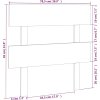 Čelo postele 78,5 x 3 x 81 cm masivní borovice [819048] (Barva medová hnědá)