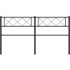 Kovové náhradní čelo postele 120 cm [372308] (Barva Černá)