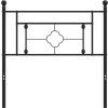 Kovové náhradní čelo postele 100 cm [374417] (Barva Bílá)