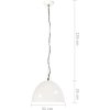 Industriální závěsné svítidlo 25 W kulaté 31 cm E27 [320549] (Barva Bílá)