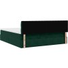 Osmanský rám postele s matrací 180x200cm samet [3311864] (Barva Tmavě zelená)