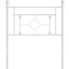Kovové čelo postele 75 cm [374414] (Barva Bílá)