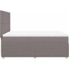 Box spring postel s matrací 160x200 cm textil [3292100] (Barva Světle šedá)